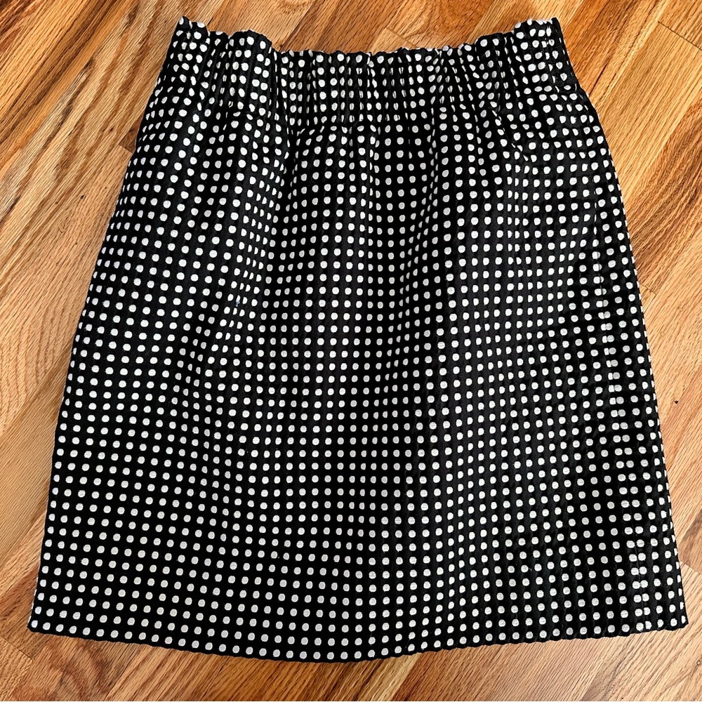 JCrew Black & White Polka Dot Skirt 0